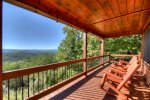 Sunrock Mountain Hideaway - Front deck view 